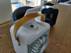 CoolEdge Portable Air Cooler 24 CoolEdge portable air cooler with rechargeable battery and USB power providing quiet cooling for desk and room use