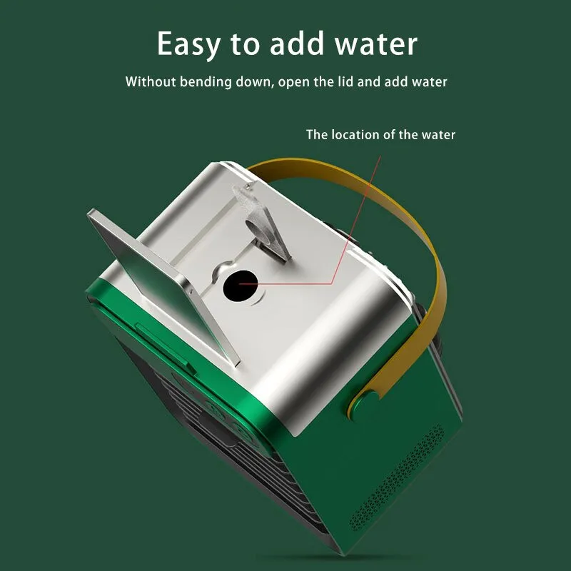 CoolEdge Portable Air Cooler 4 CoolEdge portable air cooler with rechargeable battery and USB power providing quiet cooling for desk and room use