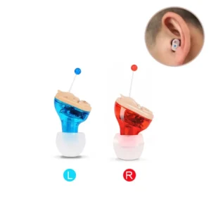 PicoBuds Pro mini in ear hearing aid with adjustable amplification and silicone buds for clear sound and comfortable fit