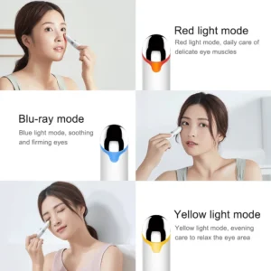 SkinBeautify Pro skin face beautifier device with vibration and light therapy for anti aging and dark circle reduction in compact portable design