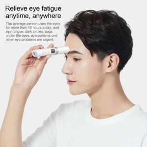 SkinBeautify Pro skin face beautifier device with vibration and light therapy for anti aging and dark circle reduction in compact portable design