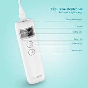SkinRevive Pro LED face mask with red light therapy for acne treatment and skin rejuvenation with rechargeable controller