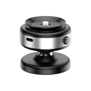 VacHold Pro vacuum car phone holder with strong suction grip and 360 rotation mounted on dashboard holding smartphone securely