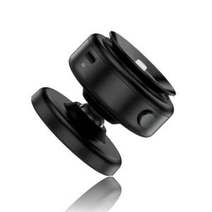 VacHold Pro vacuum car phone holder with strong suction grip and 360 rotation mounted on dashboard holding smartphone securely