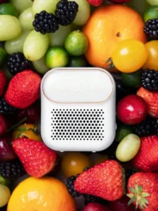 FridgeSan Pro Refrigerator Deodorizer and Sterilizer 13 FridgeSan Pro refrigerator deodorizer and sterilizer keeping vegetables fresh and eliminating odors inside fridge