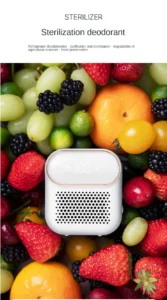 FridgeSan Pro Refrigerator Deodorizer and Sterilizer 25 FridgeSan Pro refrigerator deodorizer and sterilizer keeping vegetables fresh and eliminating odors inside fridge