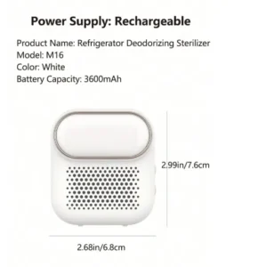 FridgeSan Pro Refrigerator Deodorizer and Sterilizer 5 FridgeSan Pro refrigerator deodorizer and sterilizer keeping vegetables fresh and eliminating odors inside fridge